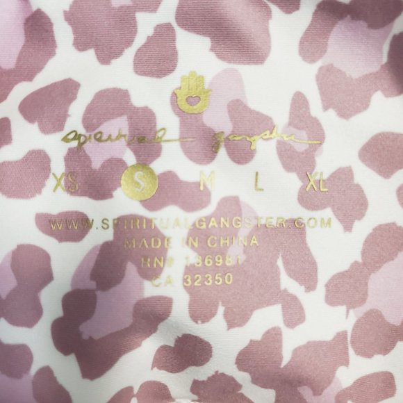 Spiritual Gangster Intent High-Waist 7/8 Leopard-Print Leggings, Sz S, NWOT - Picture 9 of 10